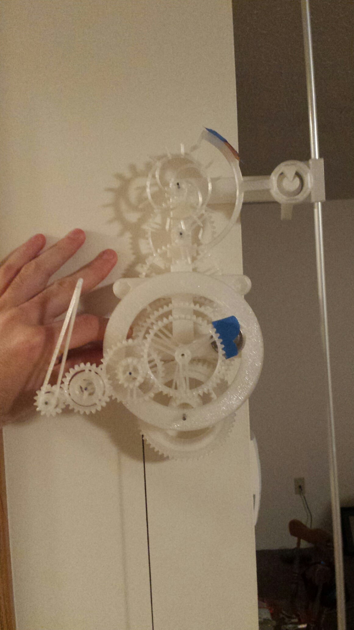 Hand in Hand Mechanical Pendulum Clock