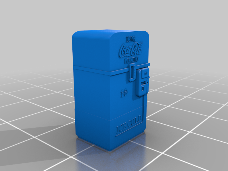 1940s Coca Cola Vending Machine in HO Scale 1:87