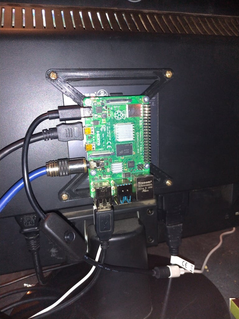 Raspberry Pi to Screen adaptor - adaptateur écran Raspberry Pi - VESA mount 100x100 mm