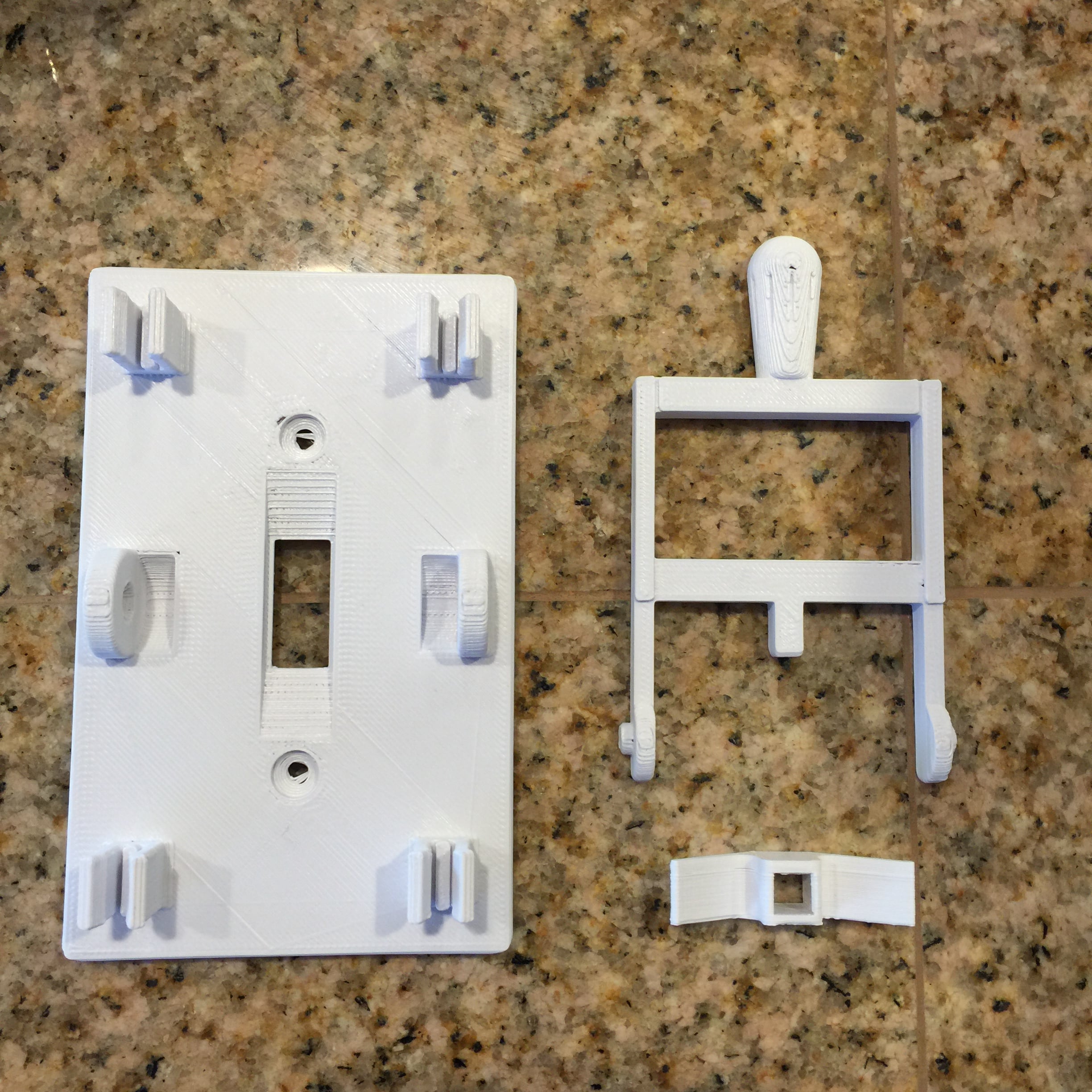 Smooth faceplate for Frankenstein light switch cover