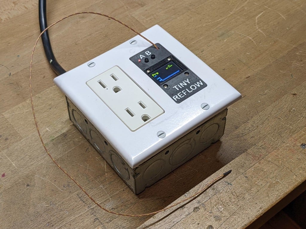Decora Wall Plate Adapter for Tiny Reflow Controller