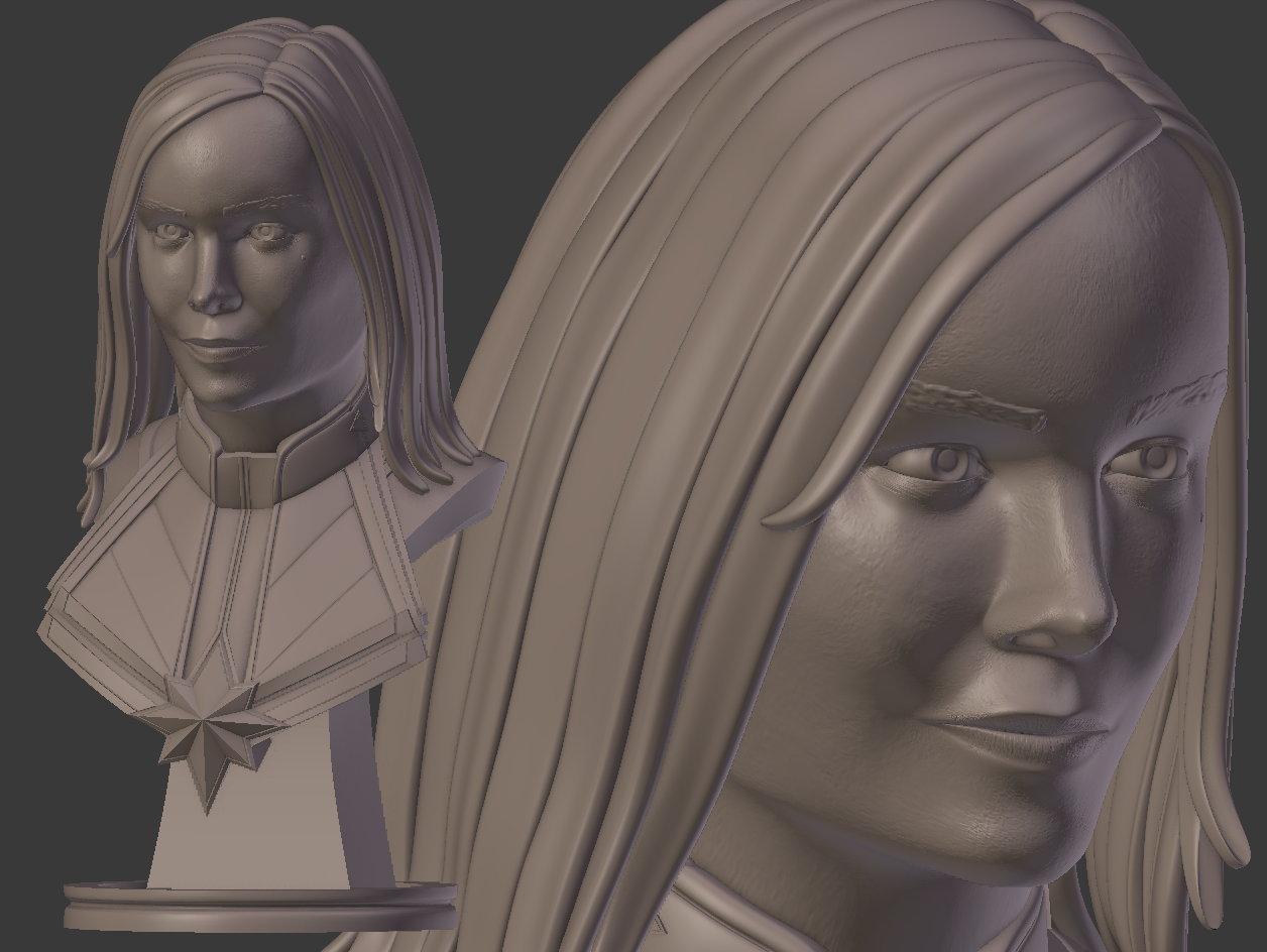 Captain Marvel Bust