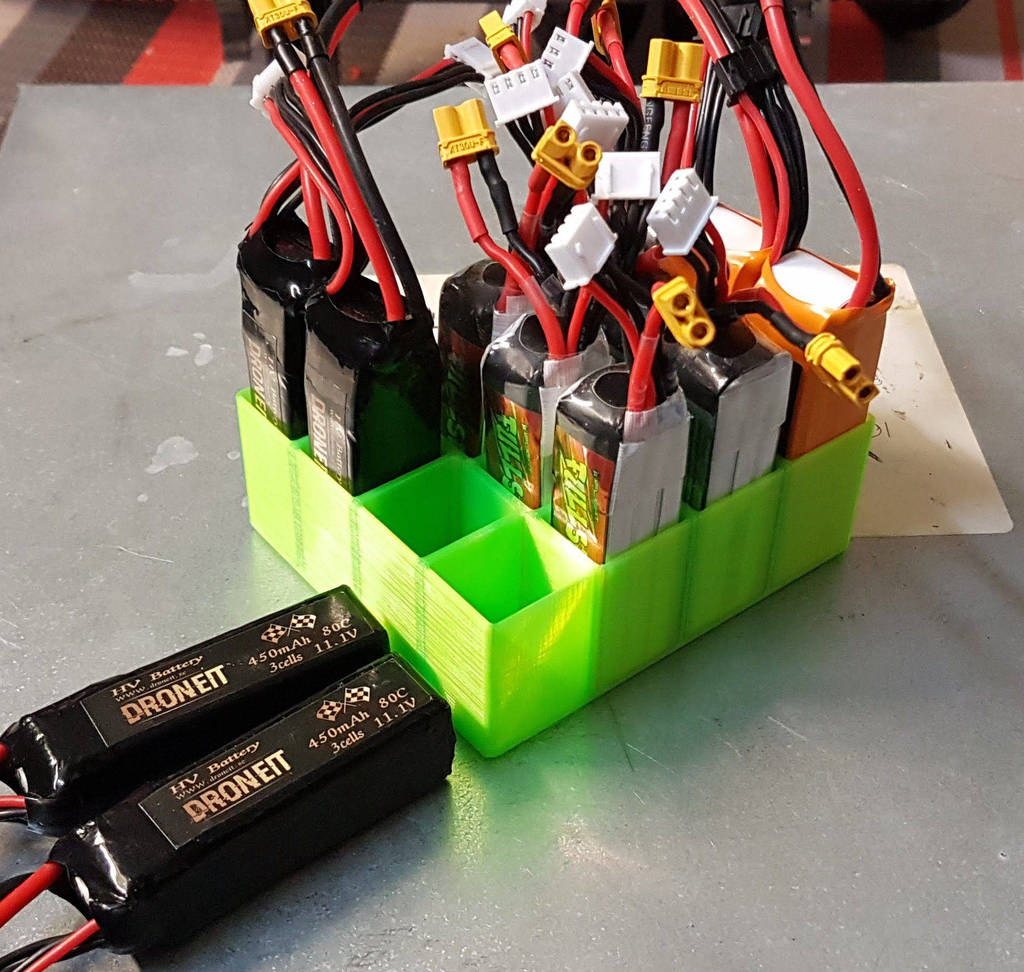 RC LiPo battery box 1S 3S