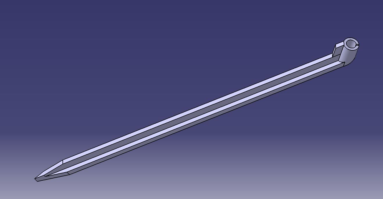 irrigation pipe stake  / tuteur tuyau