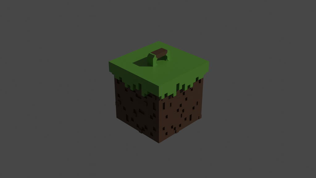 Minecraft Grass block trinket