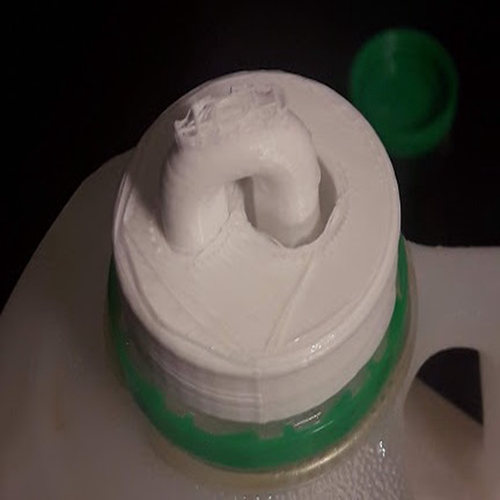 milk juice jug cap water trap
