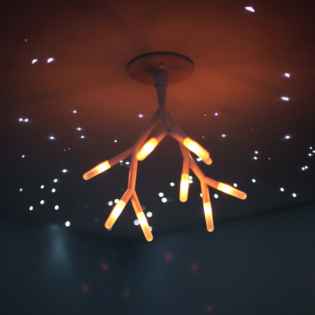 Tenergy Lumi Bloom Table Lamp as a Ceiling Fixture
