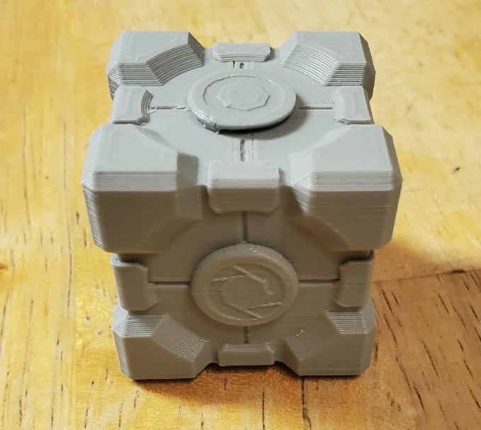 Aperture Portal Cube Fabric Pattern Weights