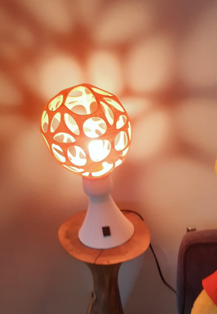 My 70s style table-lamp