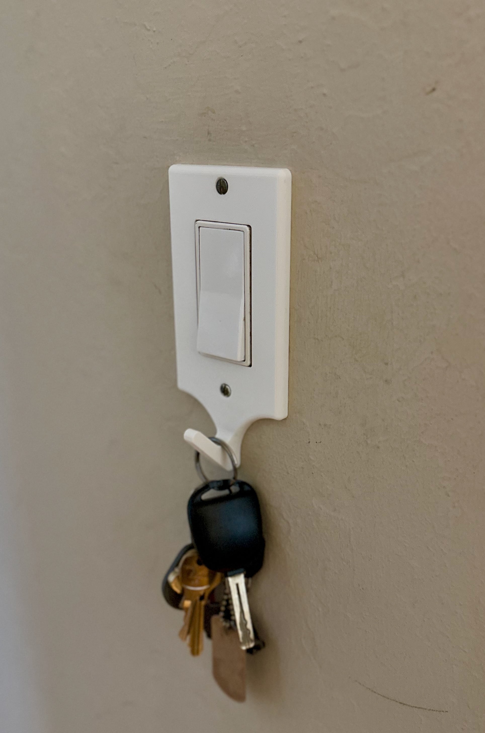 Light Switch Cover with Integrated Hook