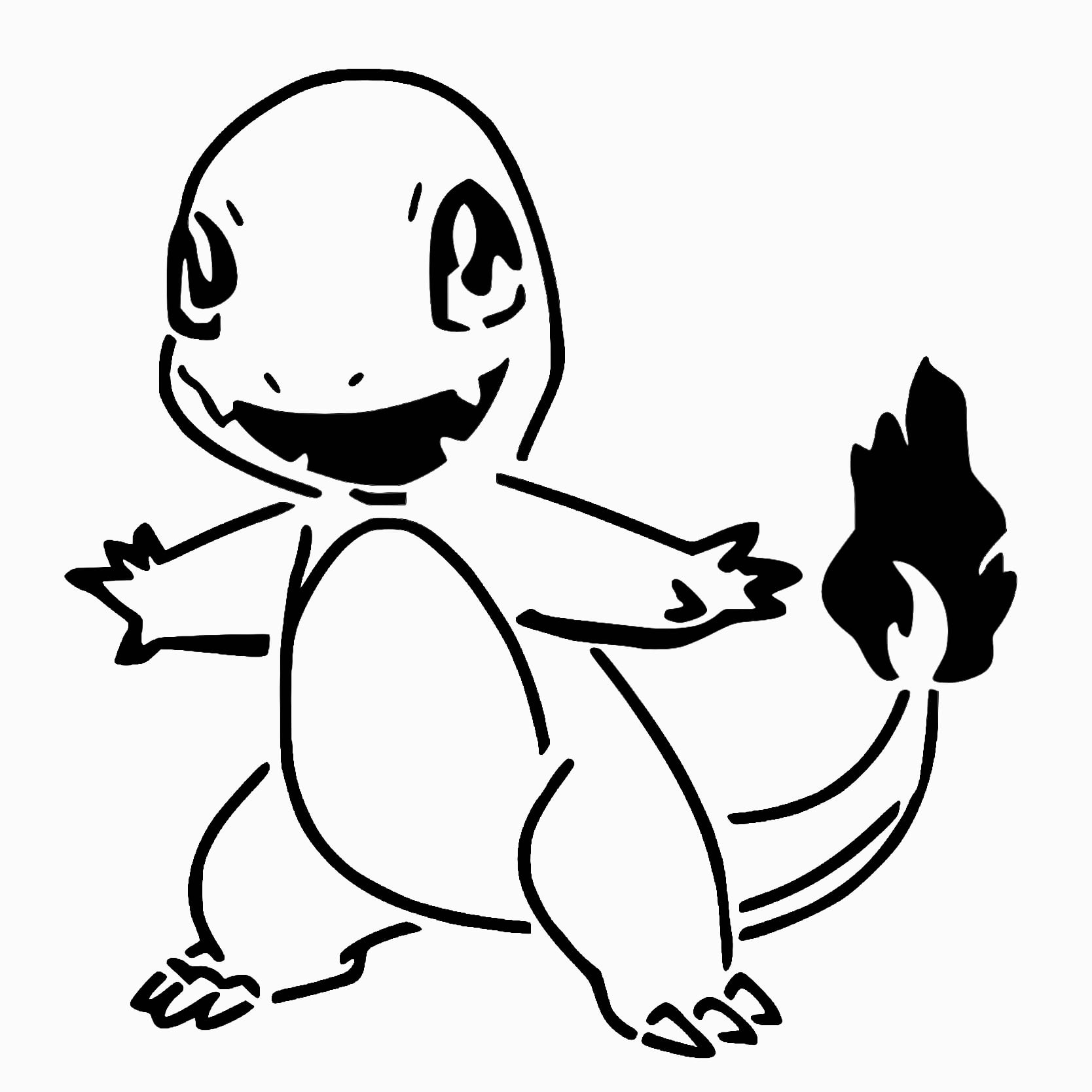 Charmander stencil 2