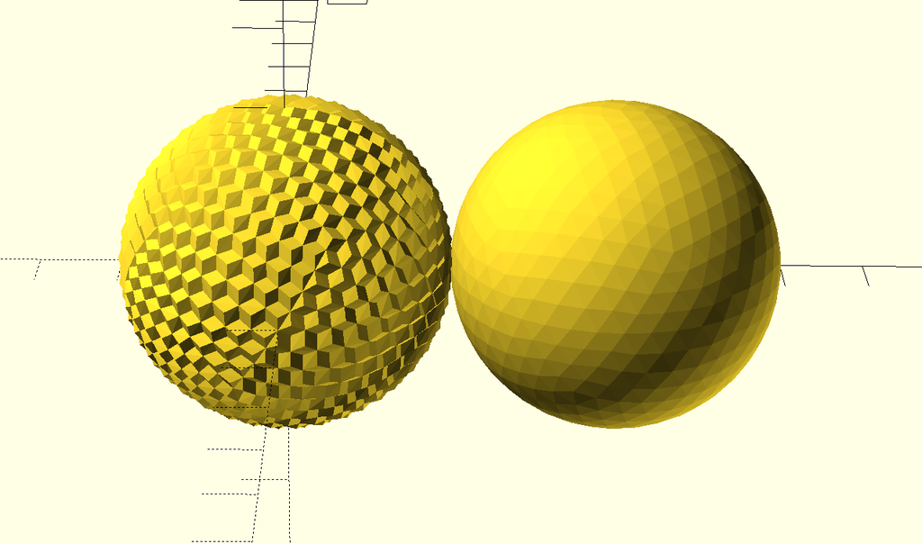 Textured Geodesic Sphere for OpenSCAD