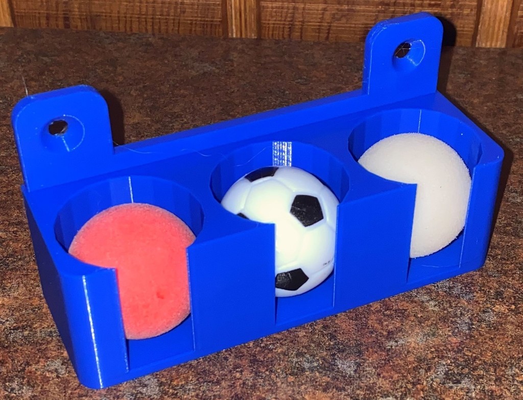 Foosball Ball Rack with mounting holes