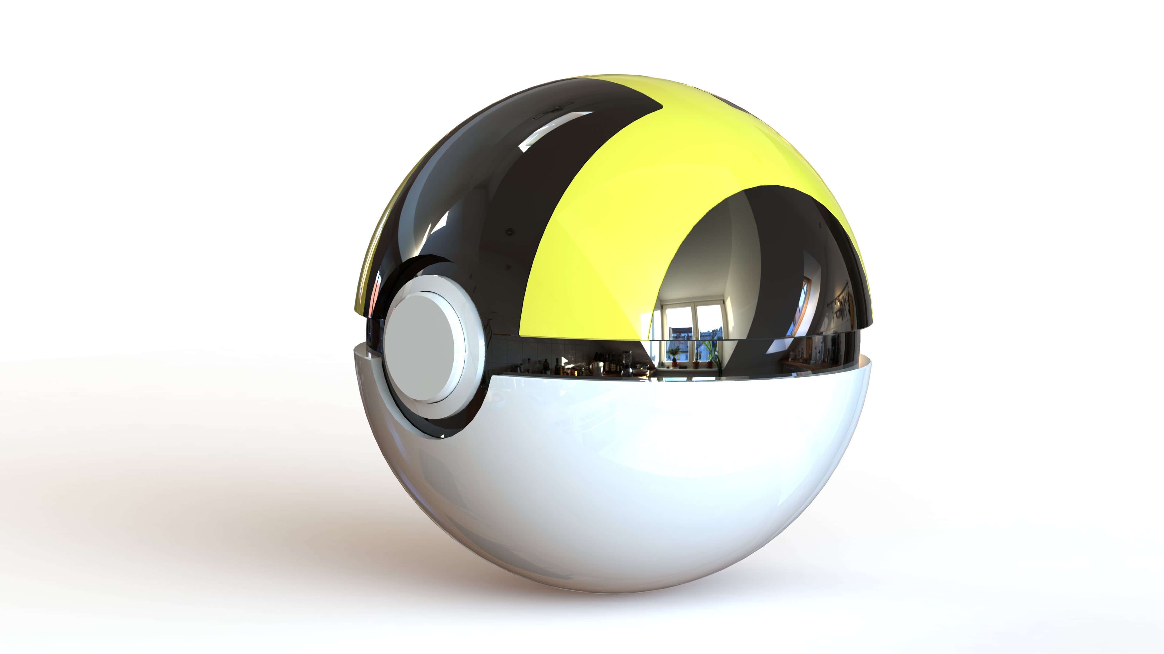 Ultra Ball - Fully Functional PokeBall with Button and Hinge
