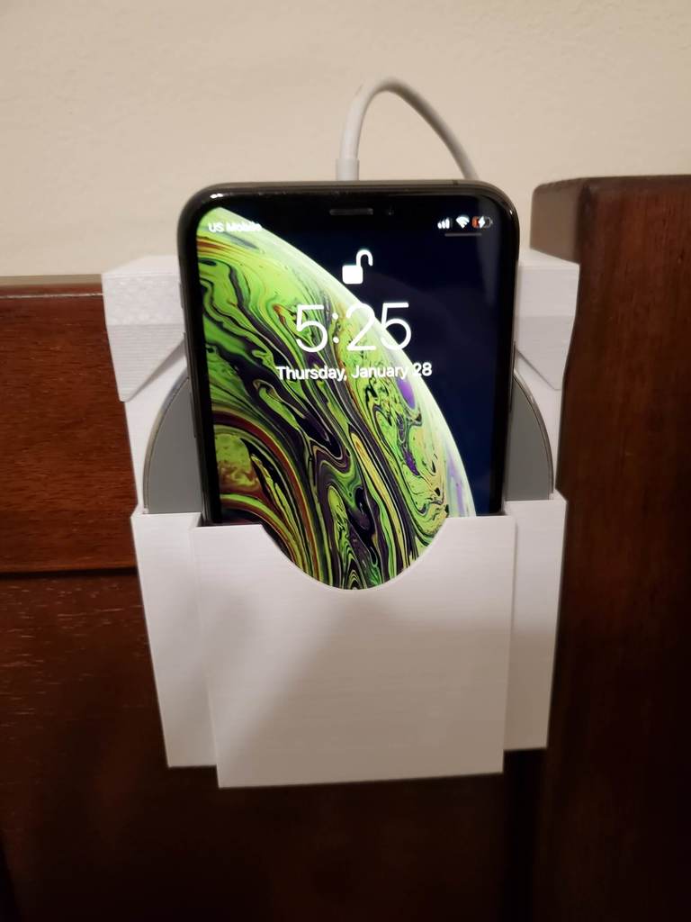 iPhone XS/X plus Wireless Charger Bedframe Holder