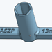 WASZP 13mm Wand socket 3D model