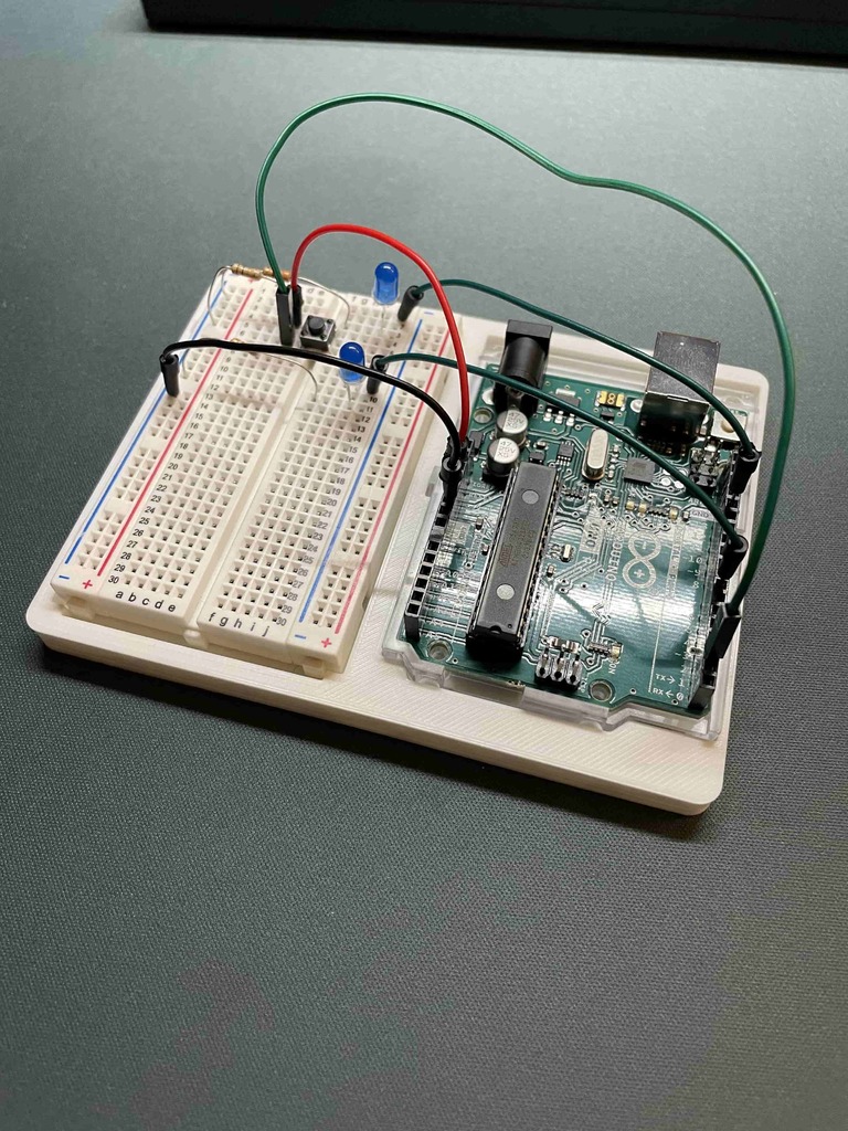 Arduino Uno and Breadboard Holder Plate