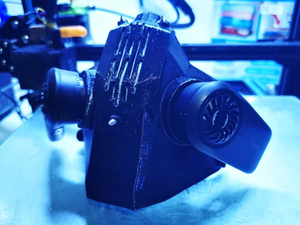 3D Printed Mask with HEPA Filter & Double Fans