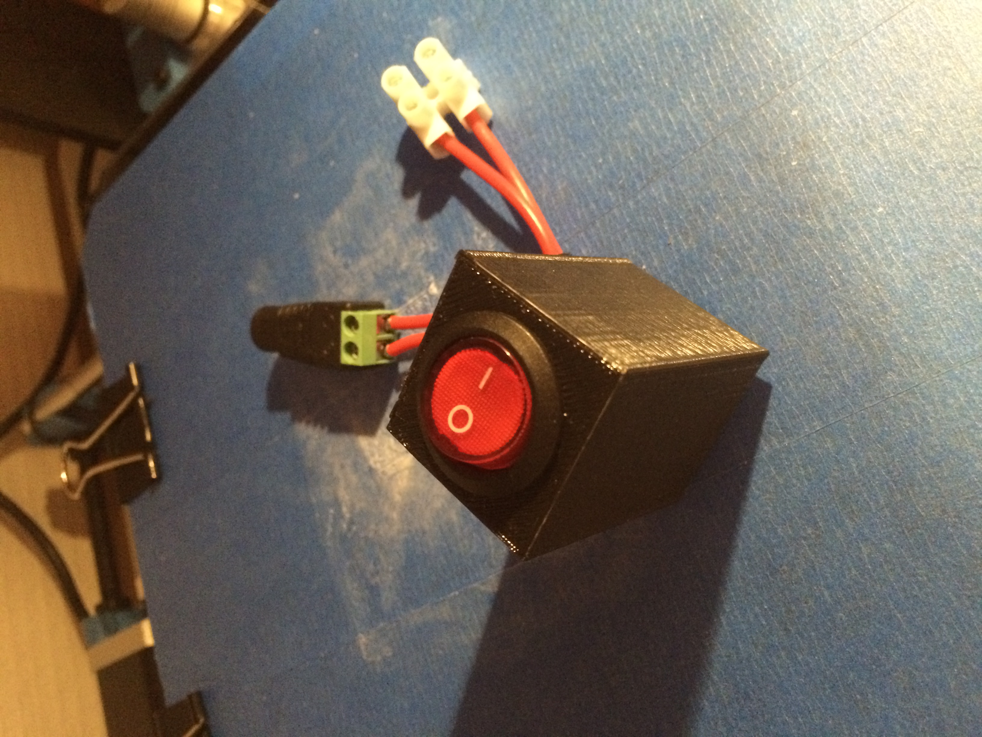 Button box for alimentation