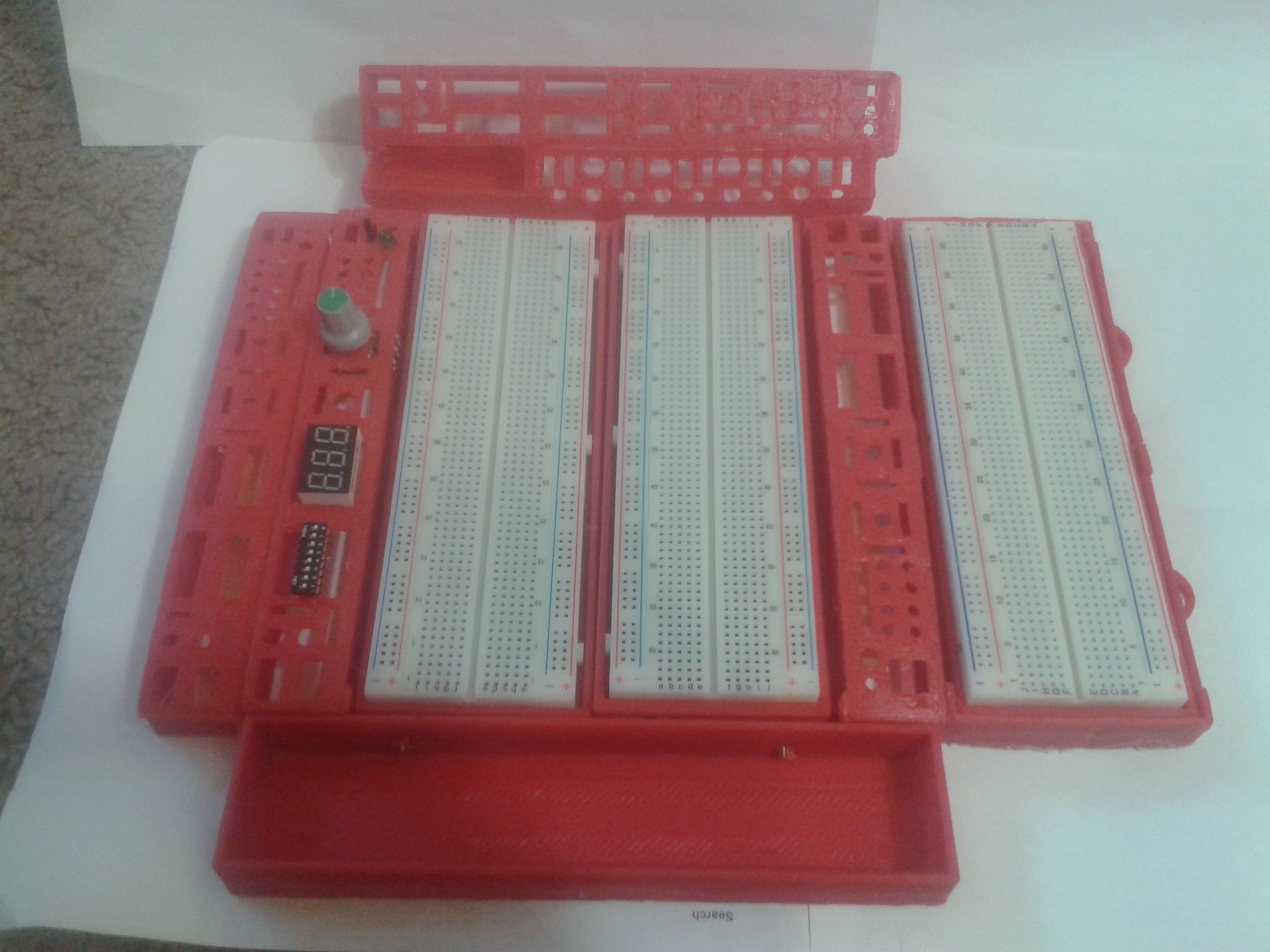 EE Electrical Breadboard Modular Controls Lab  Portable WorkBench - Kit Parts