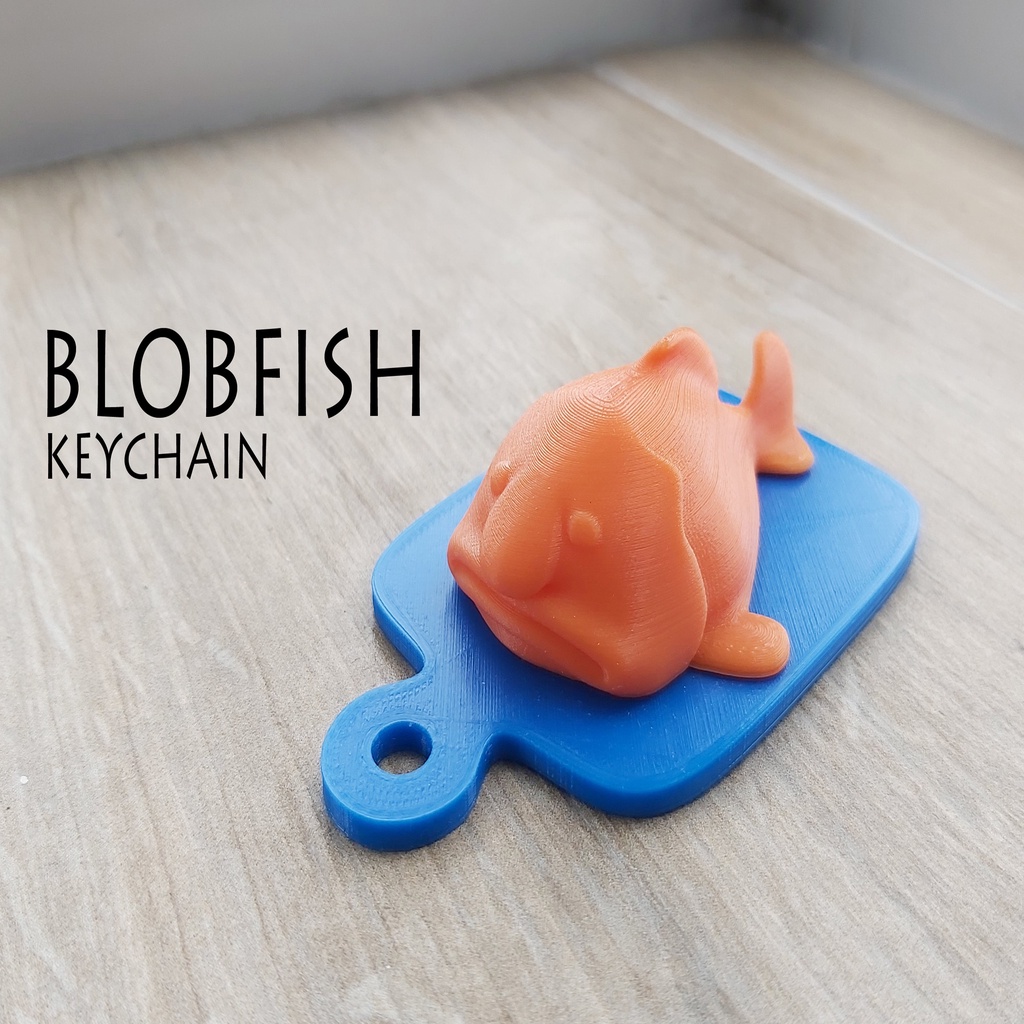 Blobfish Keychain