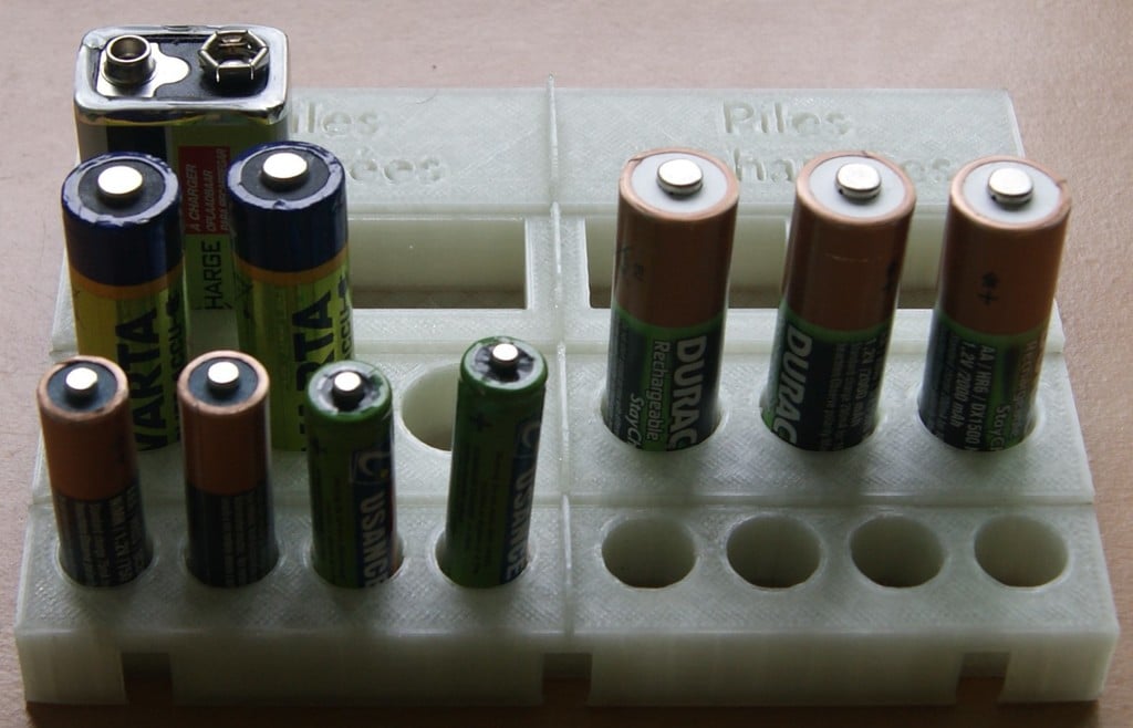 Modular rechargeable battery holder