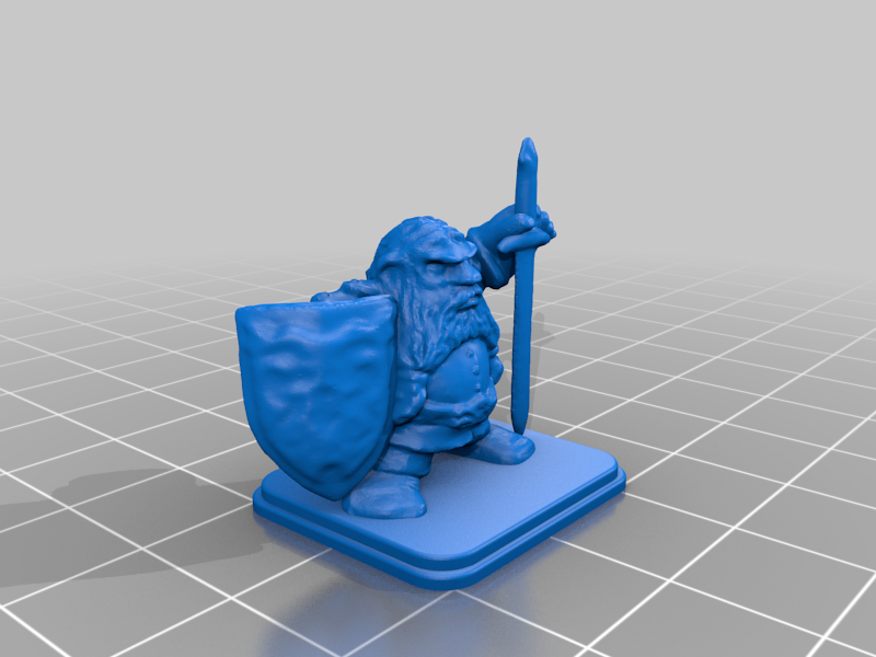 HeroQuest Dwarf Shield Broad Sword