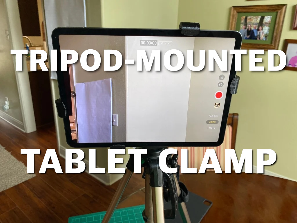Tripod-mounted Tablet Clamp v05