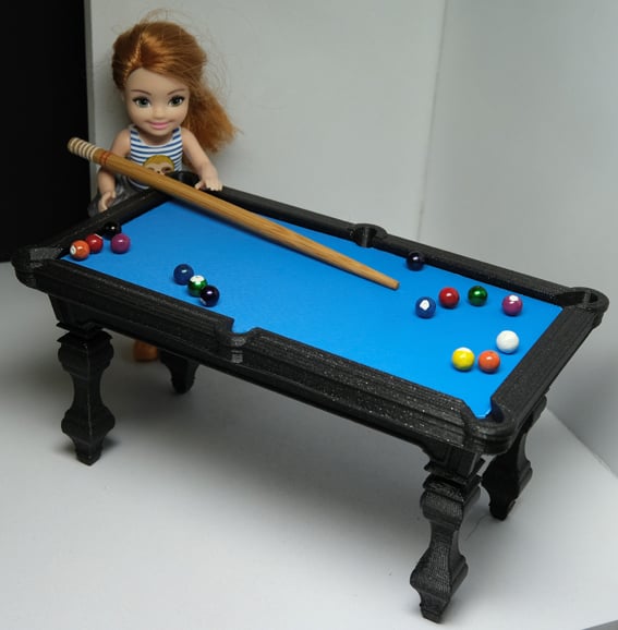 Billiards table for dolls 1:12 scale
