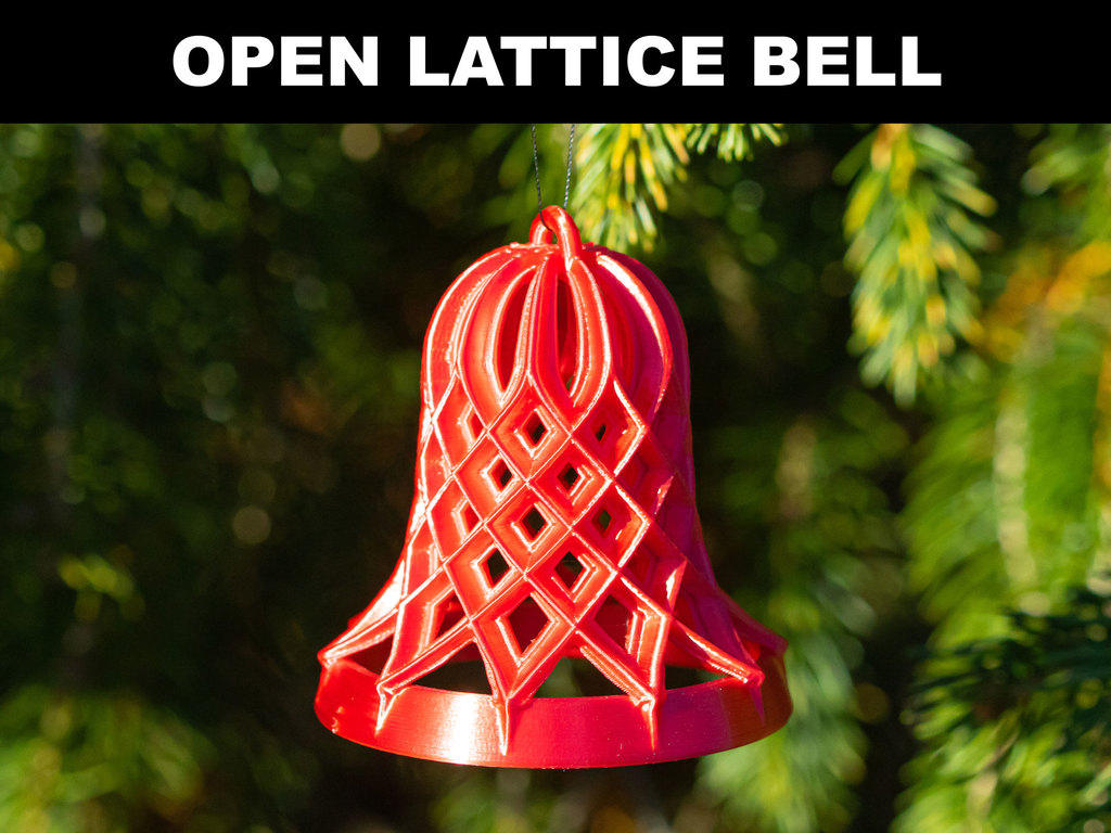 Open Lattice Christmas Bell