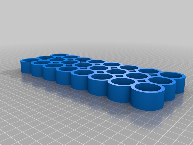 My Customized Parametric bottle tray with holes in the base