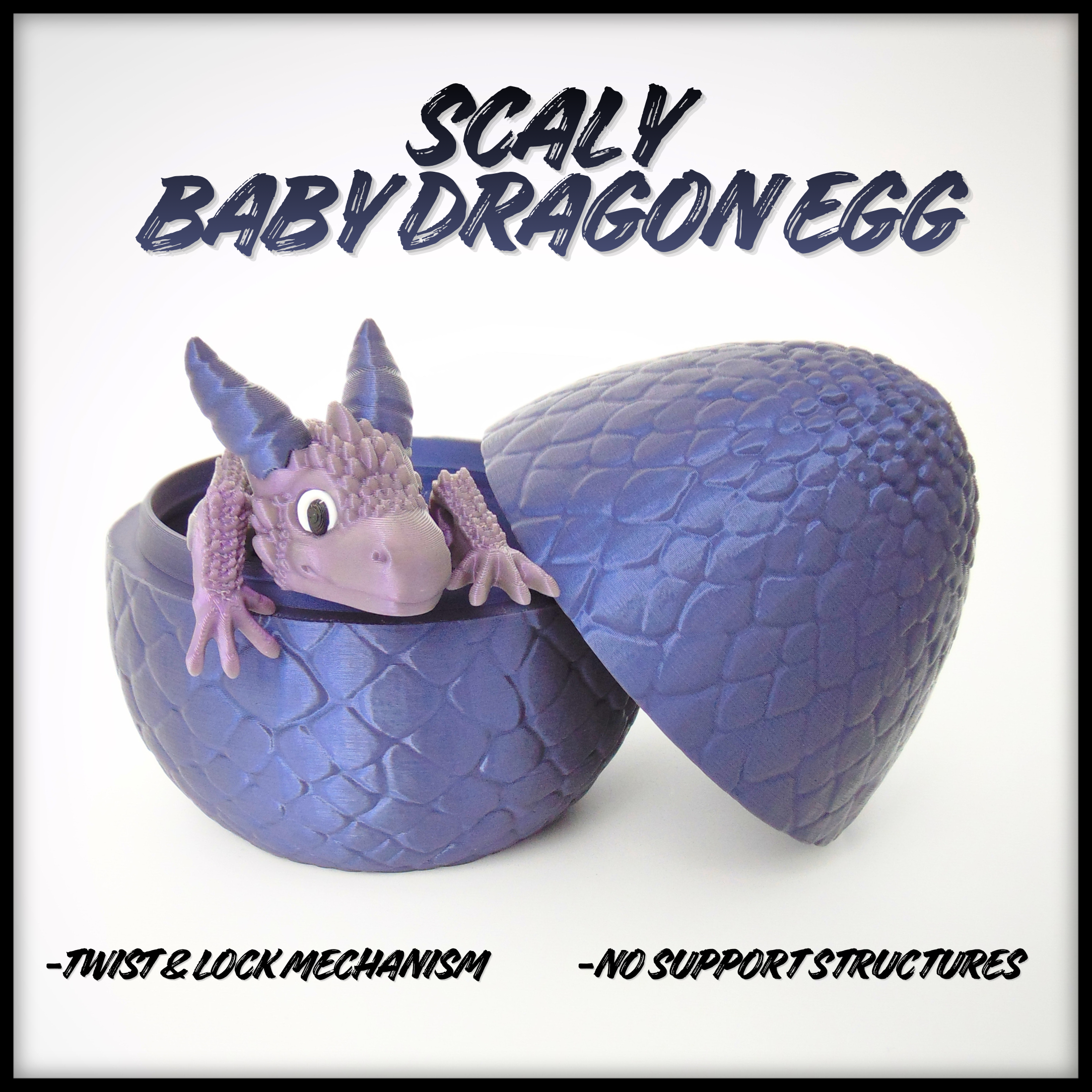 Scaly Baby Dragon Egg