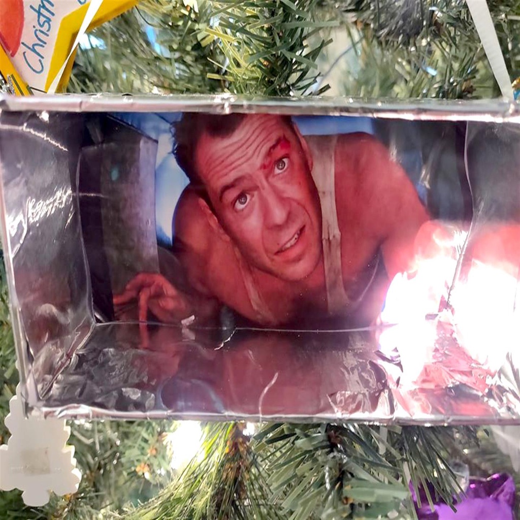 Die Hard Christmas Ornament with light