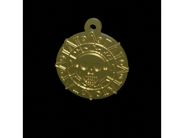 Pirates Of The Caribbean Gold Coin Medal