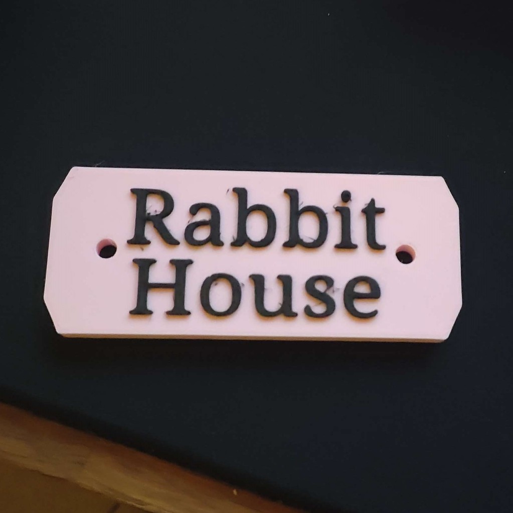 Rabbit House Sign