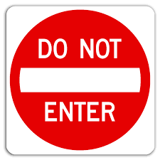 DO NOT ENTER