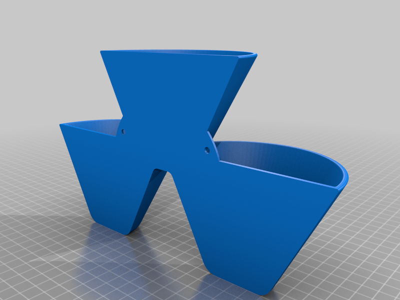 wall pot with 3 compartments