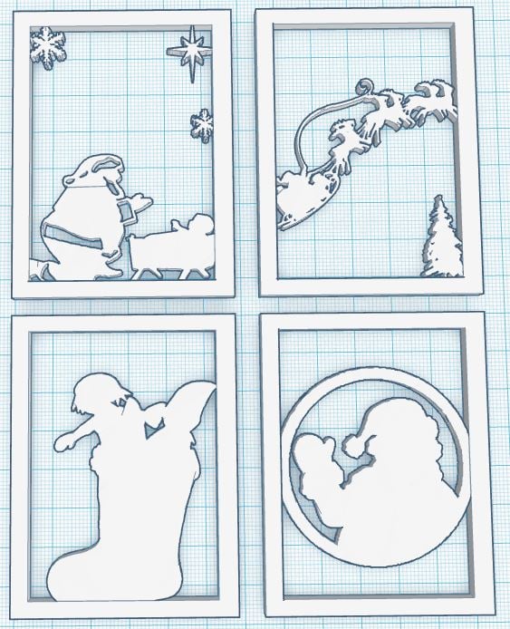 Holiday Lantern with Swappable Panels - Panel Set 2