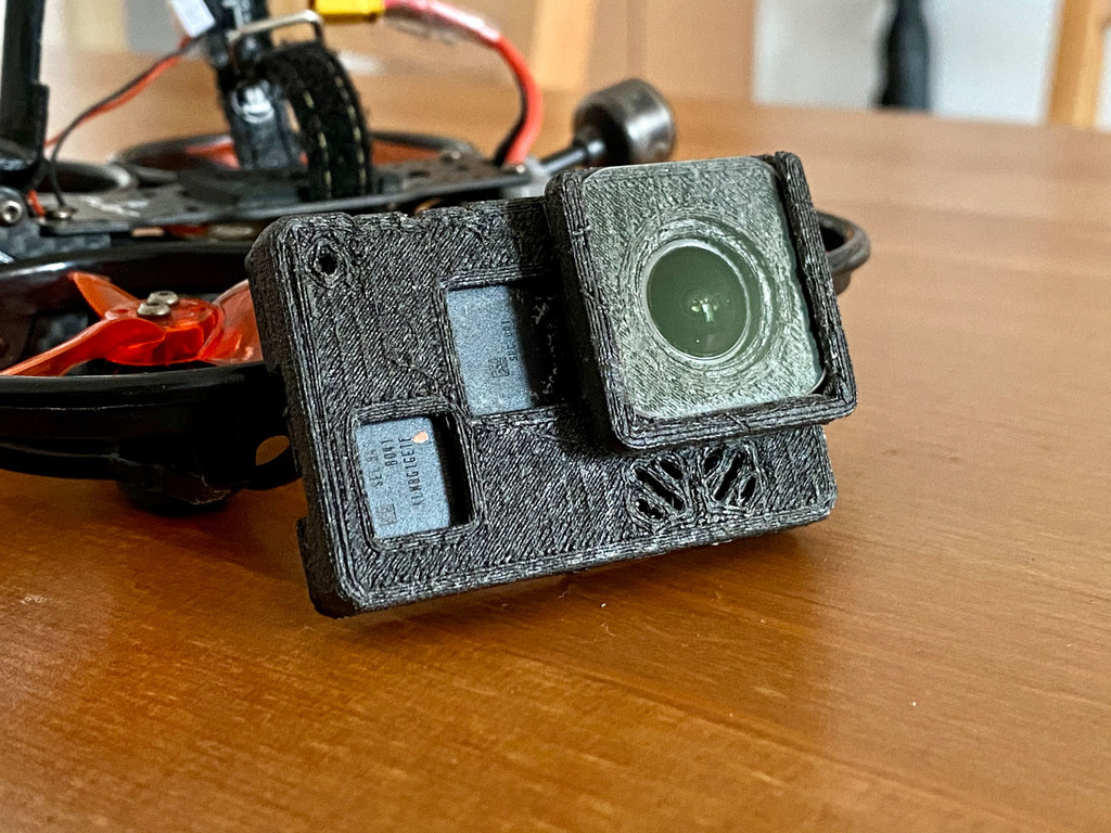 BetaFPV Naked Gopro 8 case moded with Camera Butter filter holder