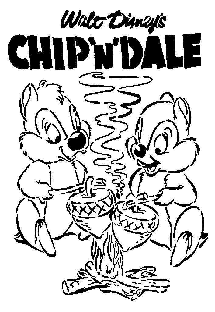 Chip 'n' Dale stencil 2
