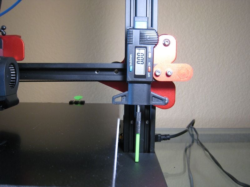 Bed Leveling Gauge Mount for 2020 Extrusion. Creality, etc.