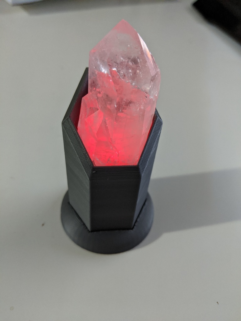 Quartz Crystal LED Stand