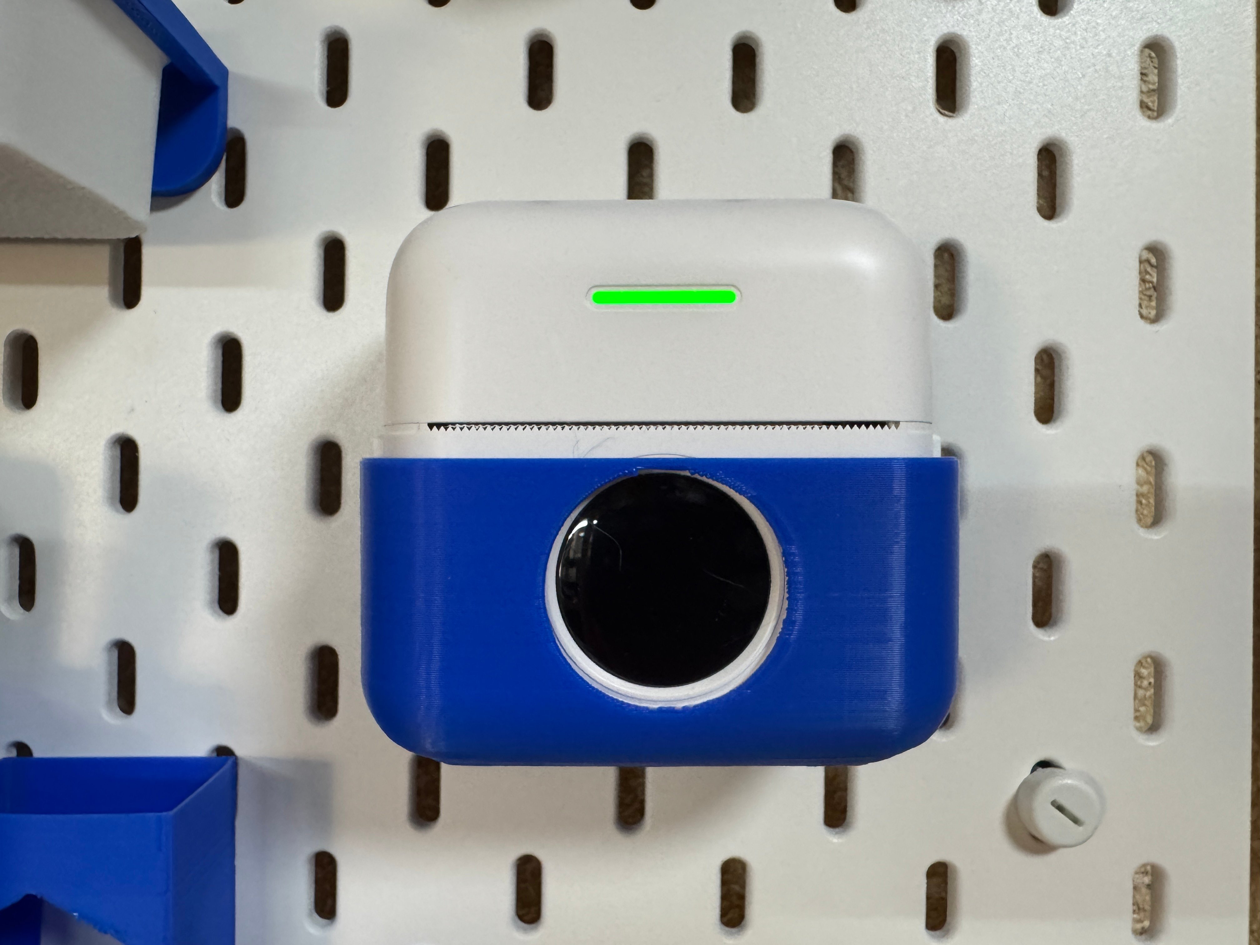 Mini thermal printer holder for Ikea Skadis