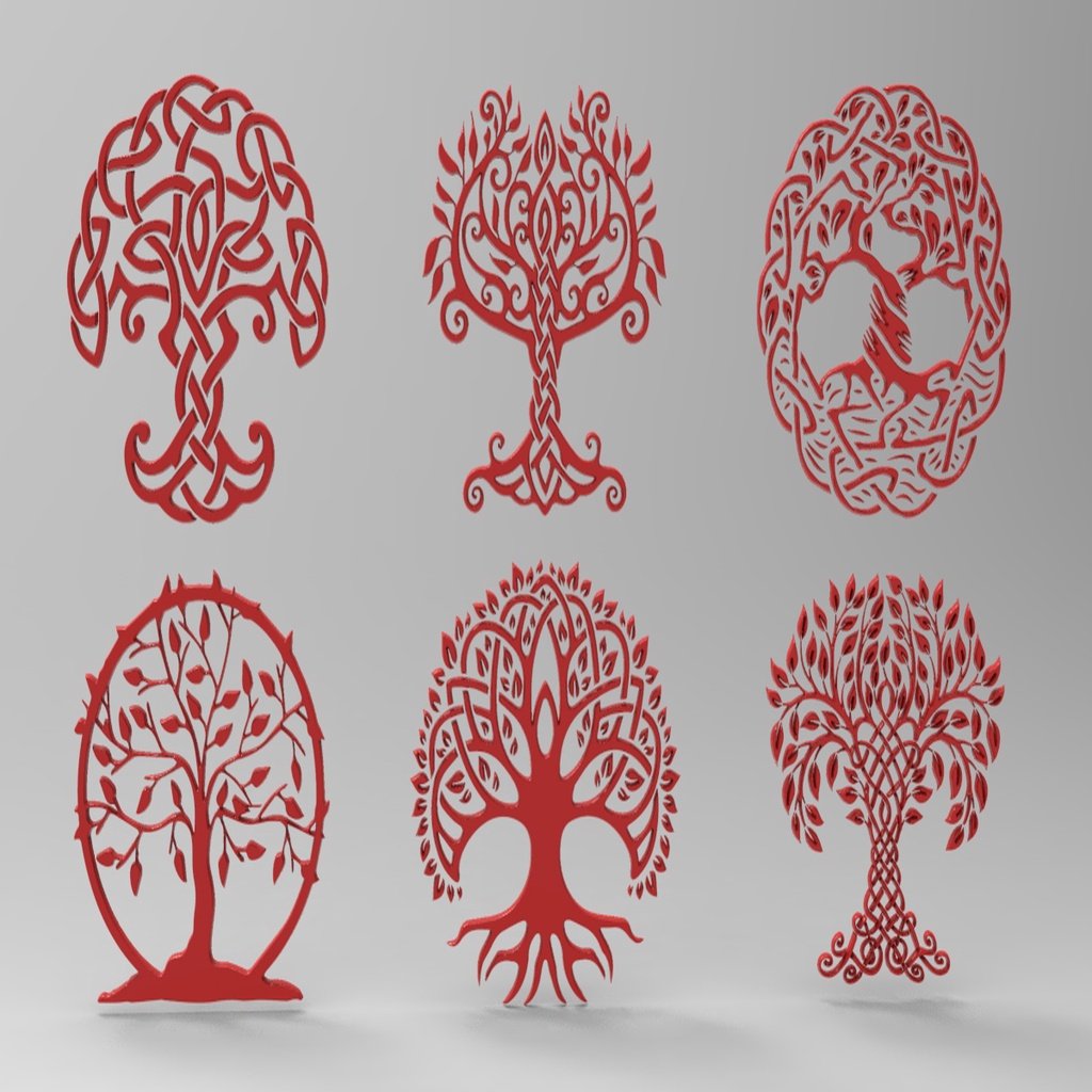 Celtic art  Tree  for CNC and remixes