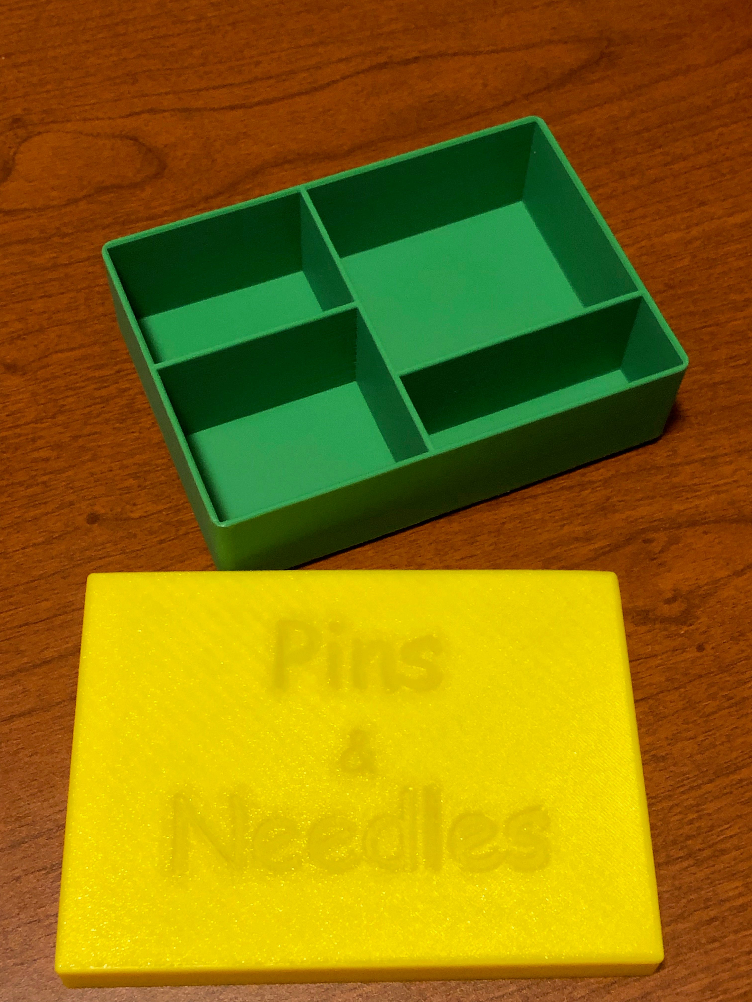 Sewing Pin and Needle Box