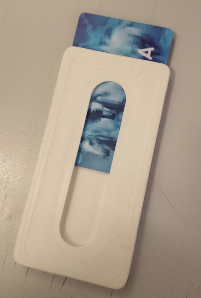 Ticket / card holder (case) in smartphone body fidget