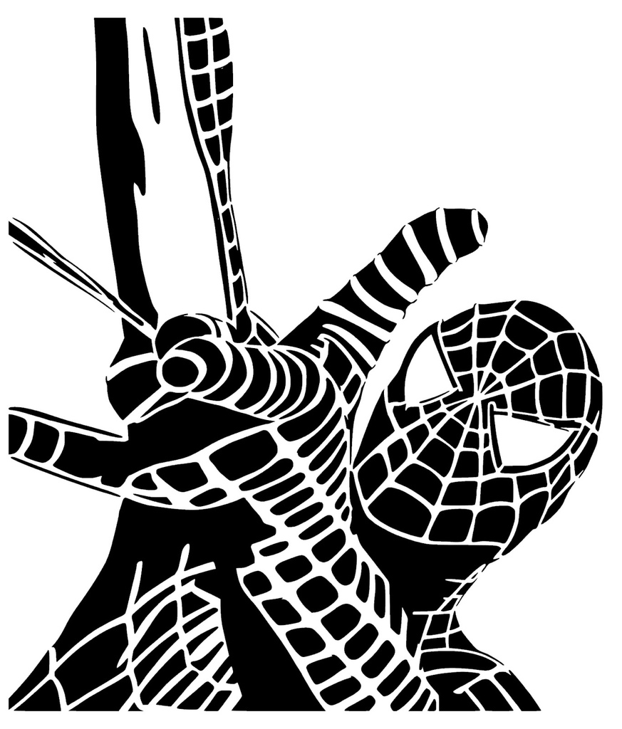 Spiderman stencil 15