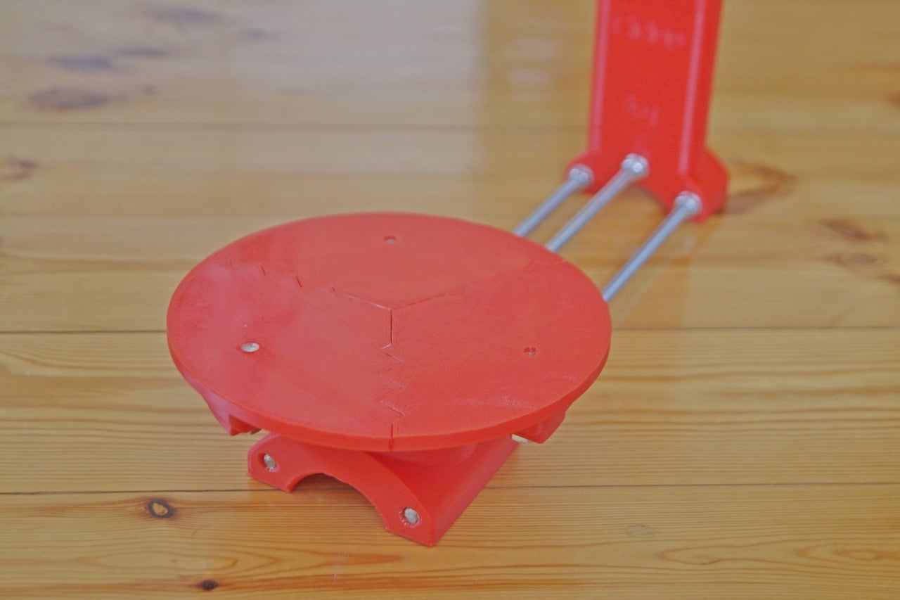 Ciclop 3D scanner - disc/platform/bed in 3 parts