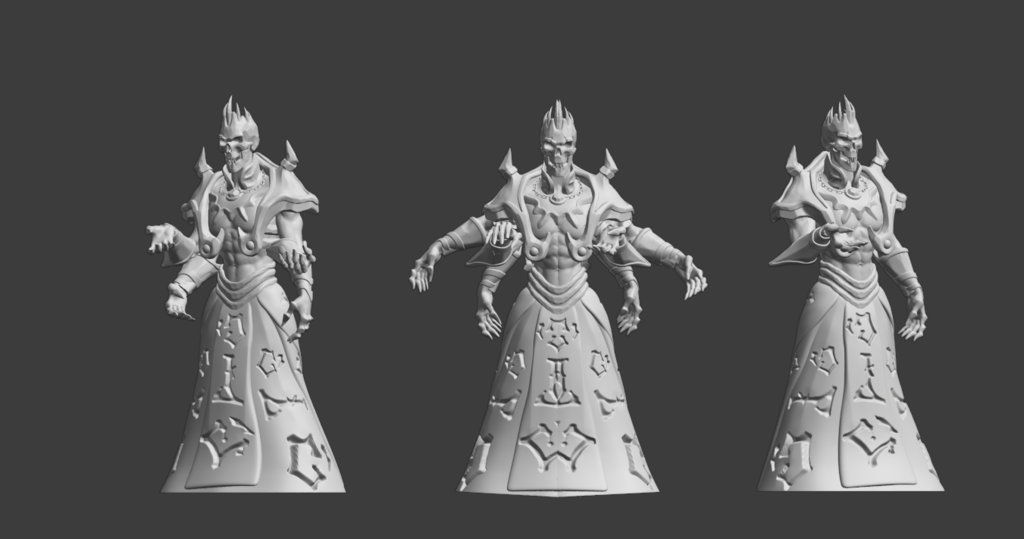 Stylized Undead lord - Multiple arms