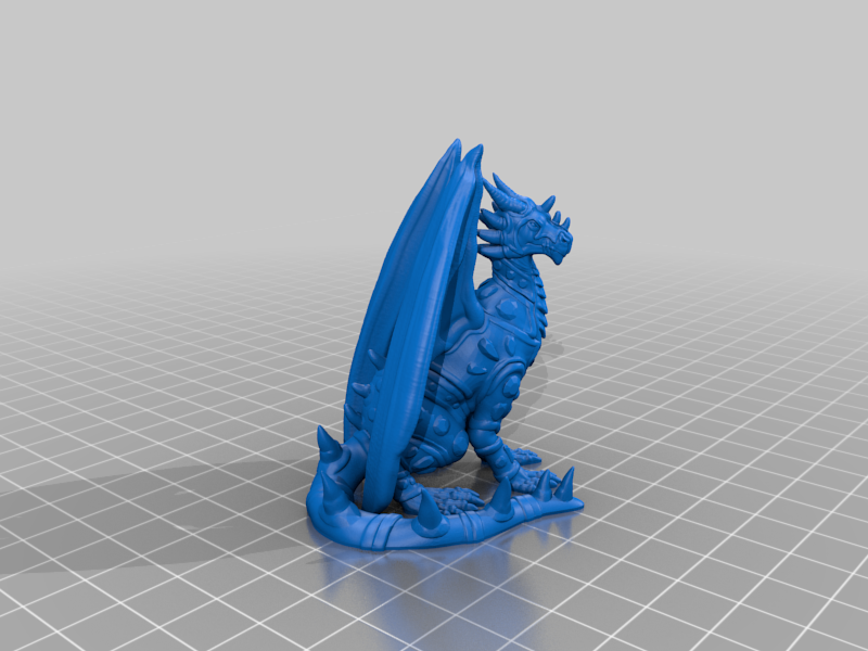 Jeweled Dragon Remix - Tabletop Miniature (FDM friendly)